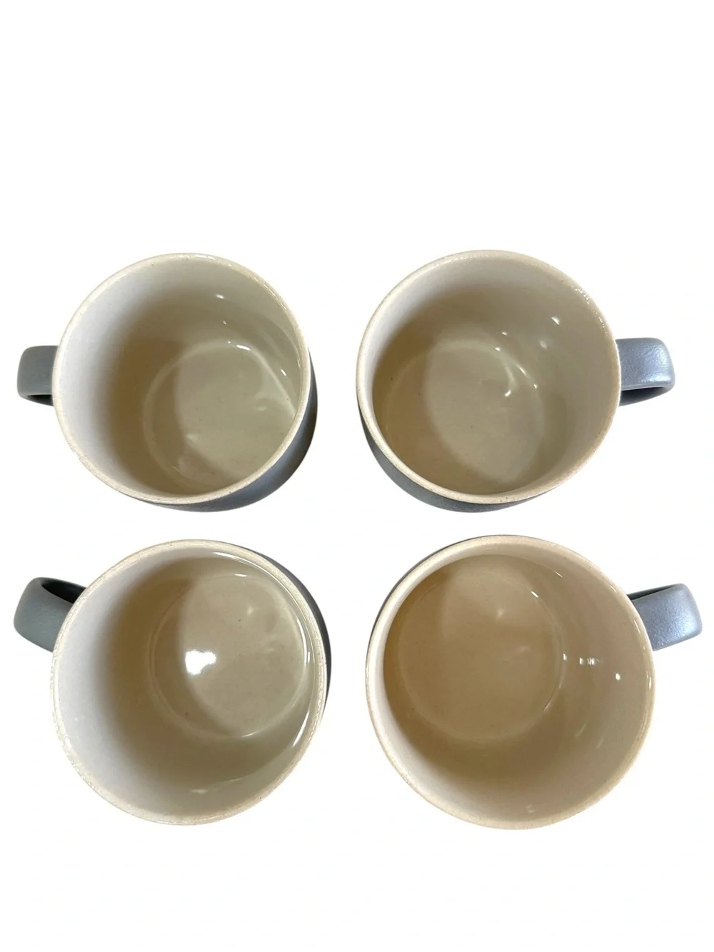 WEST ELM Aaron Probyn Kaloh Stoneware Mugs Set of 4 Anchor Gray Modern